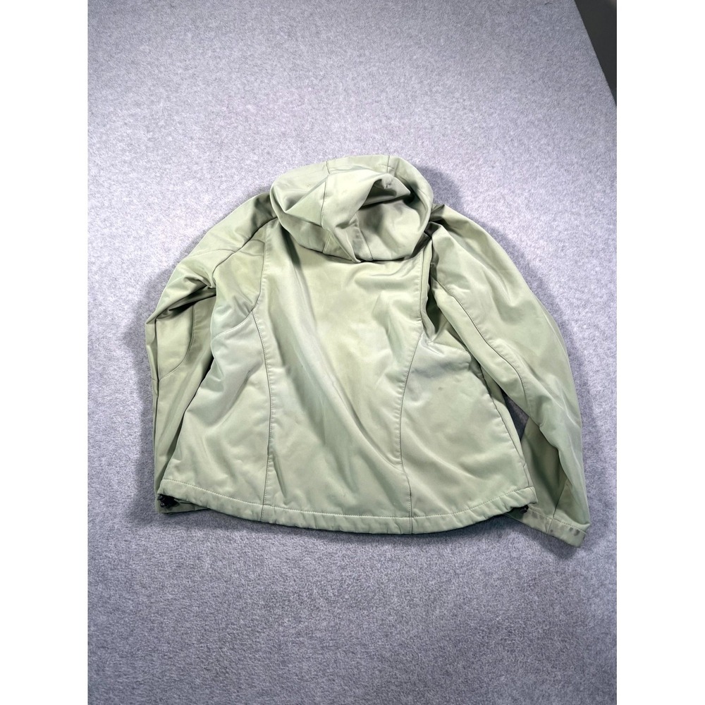 Free Country Softshell Jacket Womens Green Hooded Long Sleeve Casual Outdoor - Picture 7 of 12